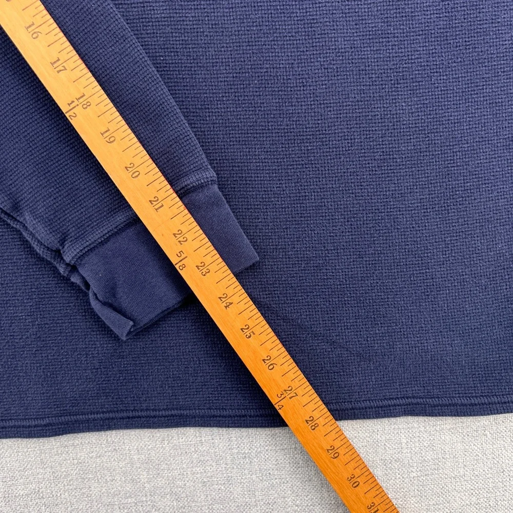 Polo Ralph Lauren Waffle Knit Thermal Crew Shirt Men XXL‎ Navy Preppy Layering